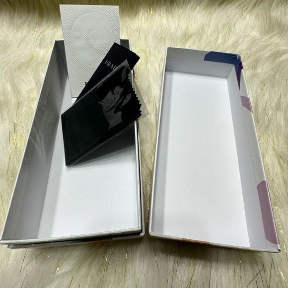 Prada Sunglasses Box with Pamphlets, Branded Cleaning Cloth,Excellent Condition - Picture 2 of 4